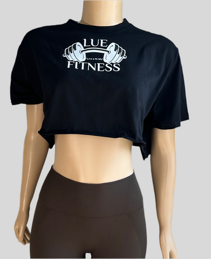 Cotton Crop Top Blak