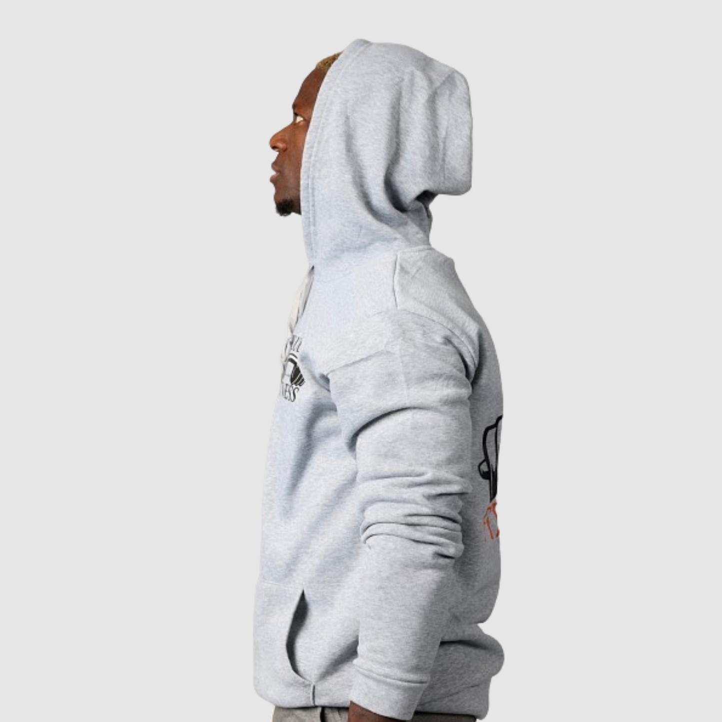 Crest Oversize Hoodie Pale silver