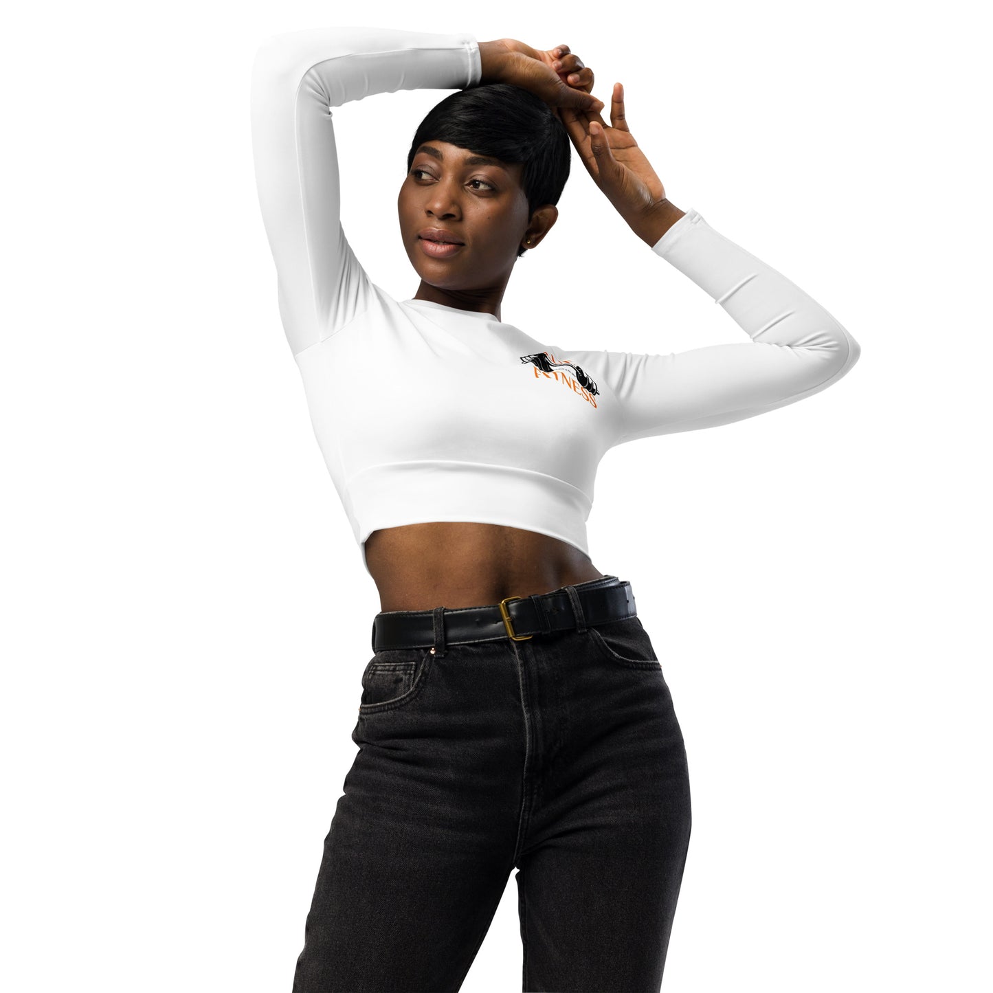 Everywear seamless long sleeve crop top