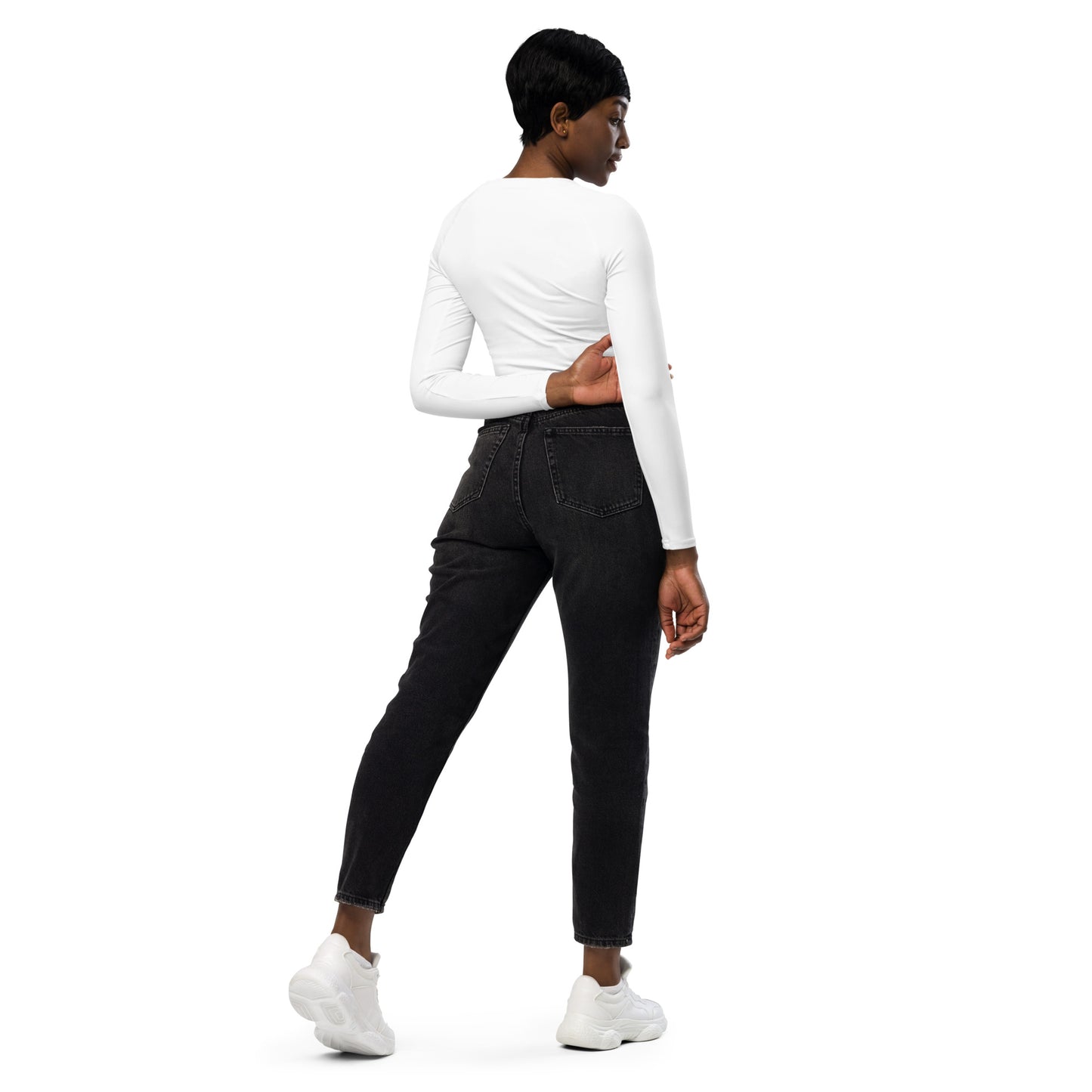 Everywear seamless long sleeve crop top